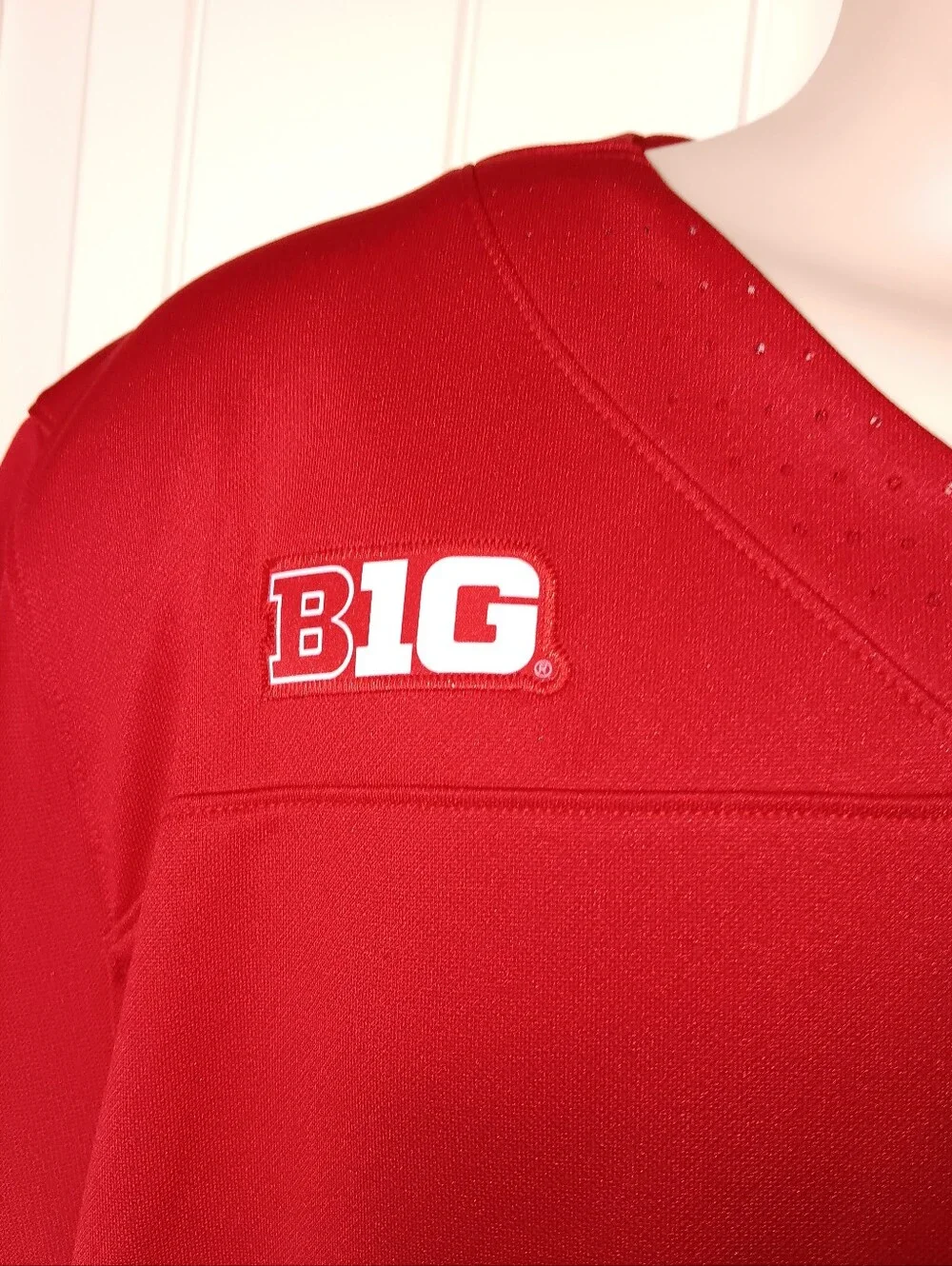 Adidas Nebraska Cornhuskers Go Big RED Blank Jersey Home Football Jersey L $100